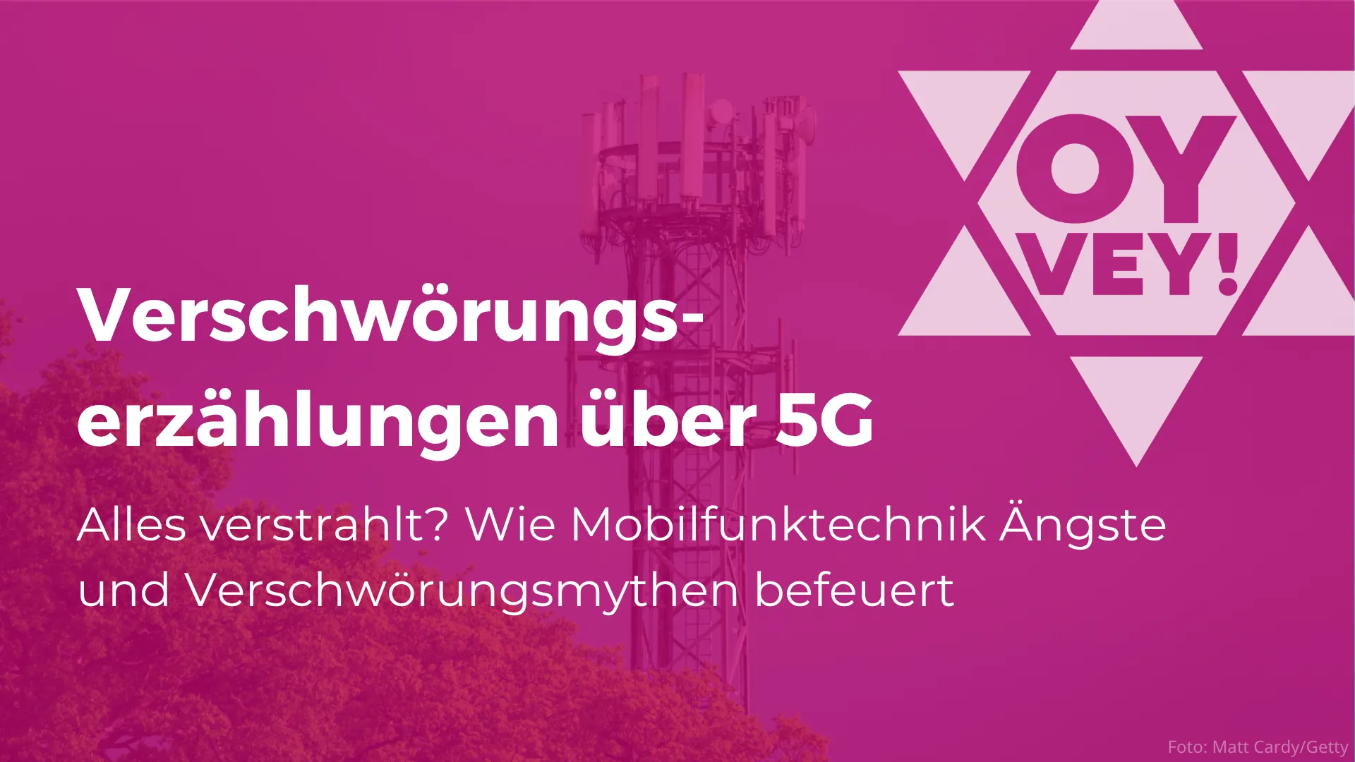 Titelbild des Beitrags zu "Verschwörungsmythen über 5G"