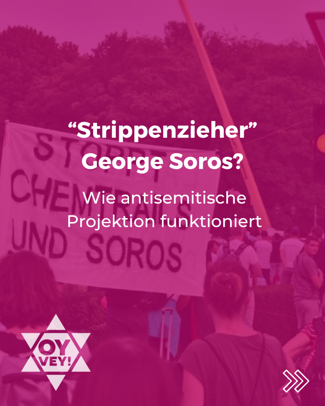 Titelbild der Slides zu Verschwörungserzählungen über George Soros