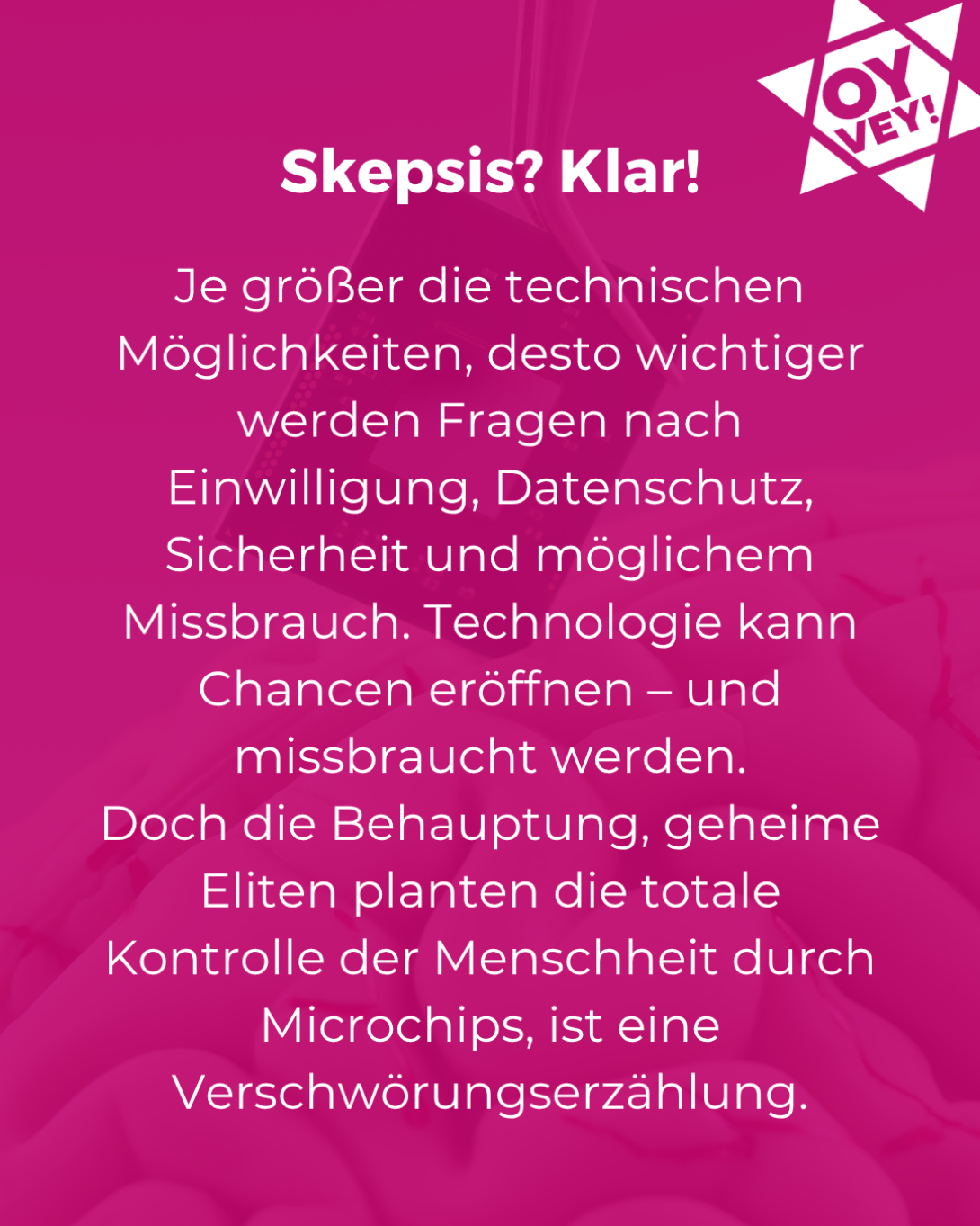 Slide 3 zum Mythos "Mikrochips zur Gedankenkontrolle"